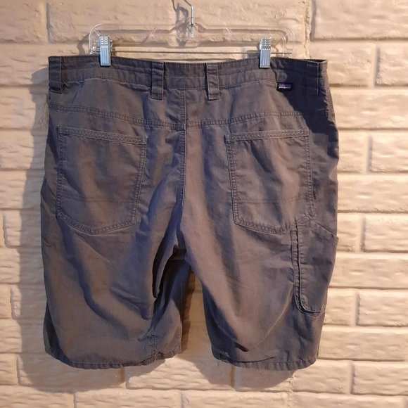 Patagonia Tenpenny Shorts Mens 38 Gray Organic Cotton Nylon Utility Hiking - Picture 2 of 10
